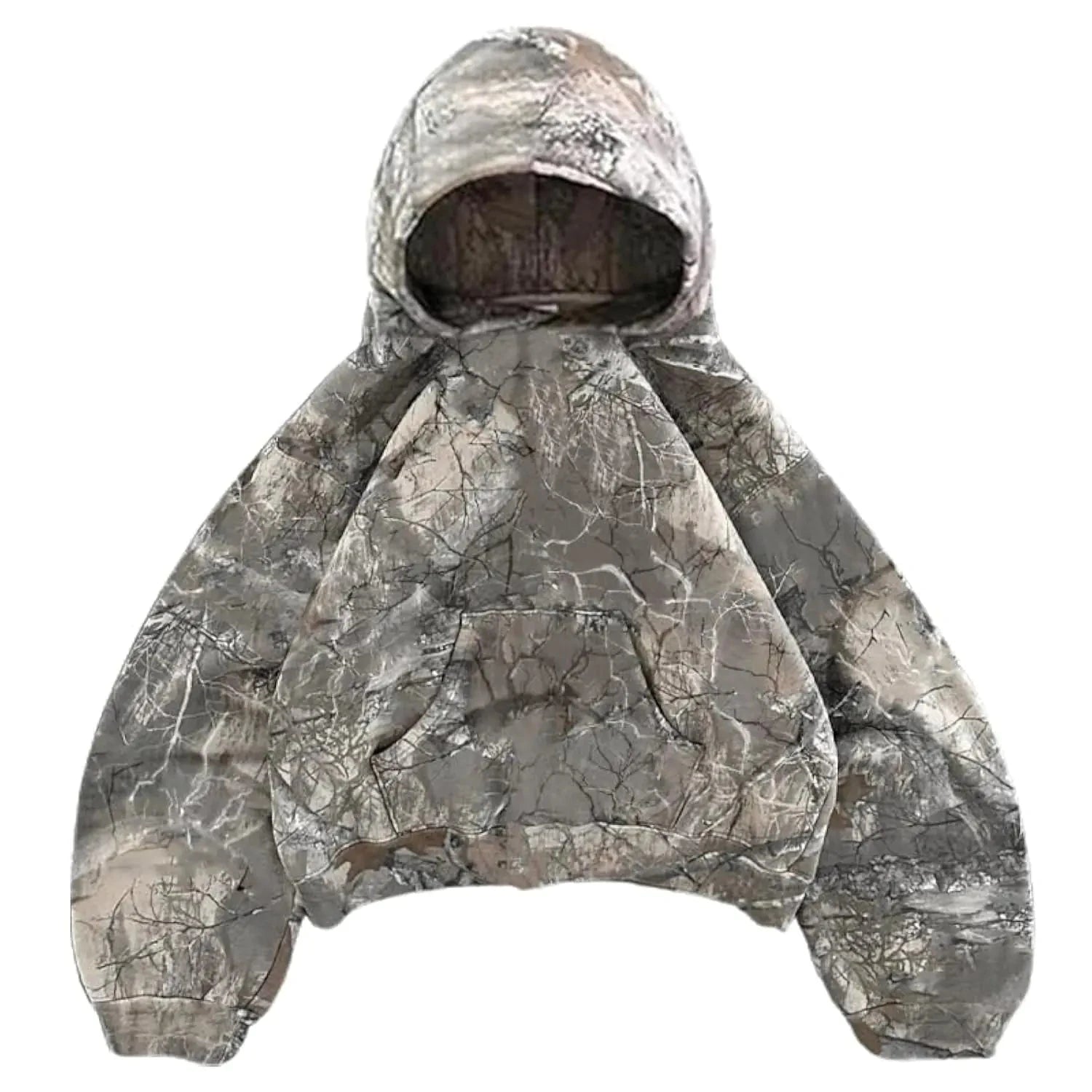 Women's Y2K Camo Leopard Hoodie - Oversized Pullover Trendverse Market