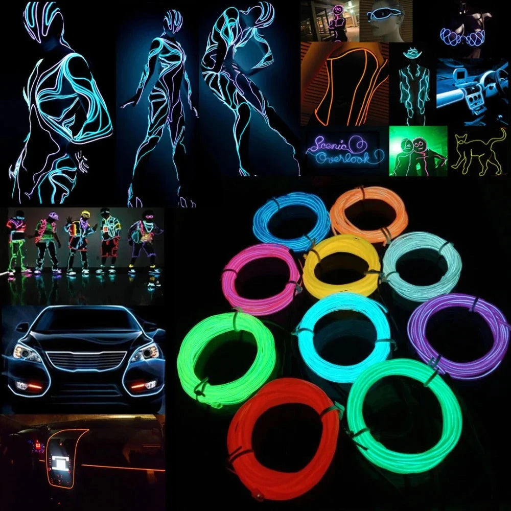 ElectroLuminescent Glow Wire for Parties and Cars Trendverse Market