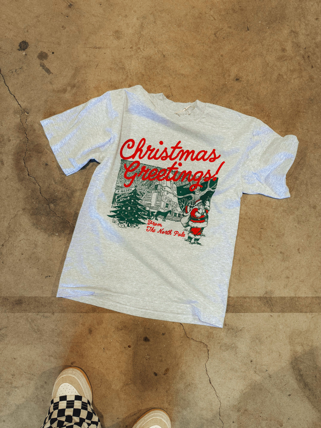 Underground Original Design: Christmas Greetings! Holiday Boxy Cotton T-Shirt