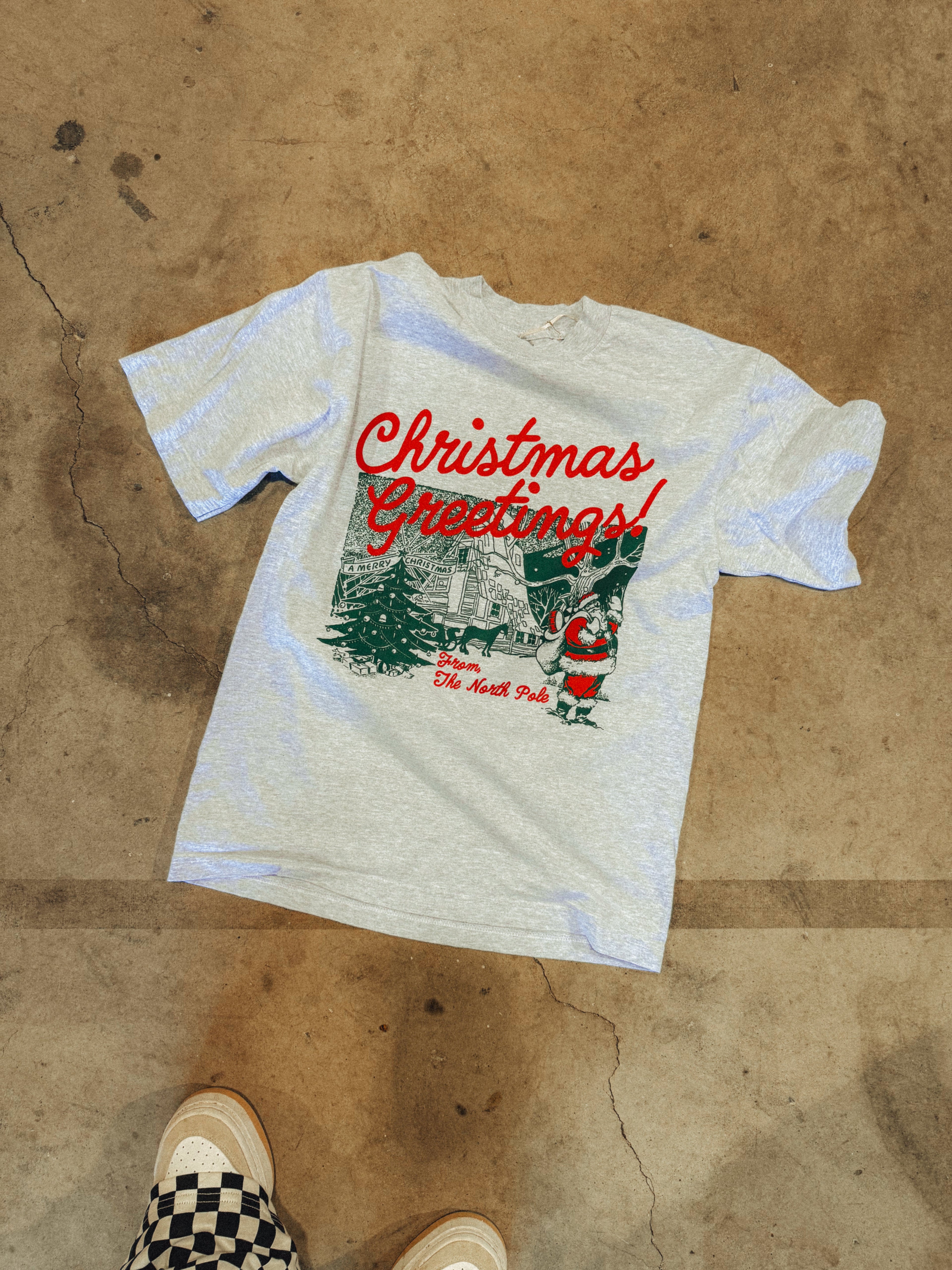 Underground Original Design: Christmas Greetings! Holiday Boxy Cotton T-Shirt
