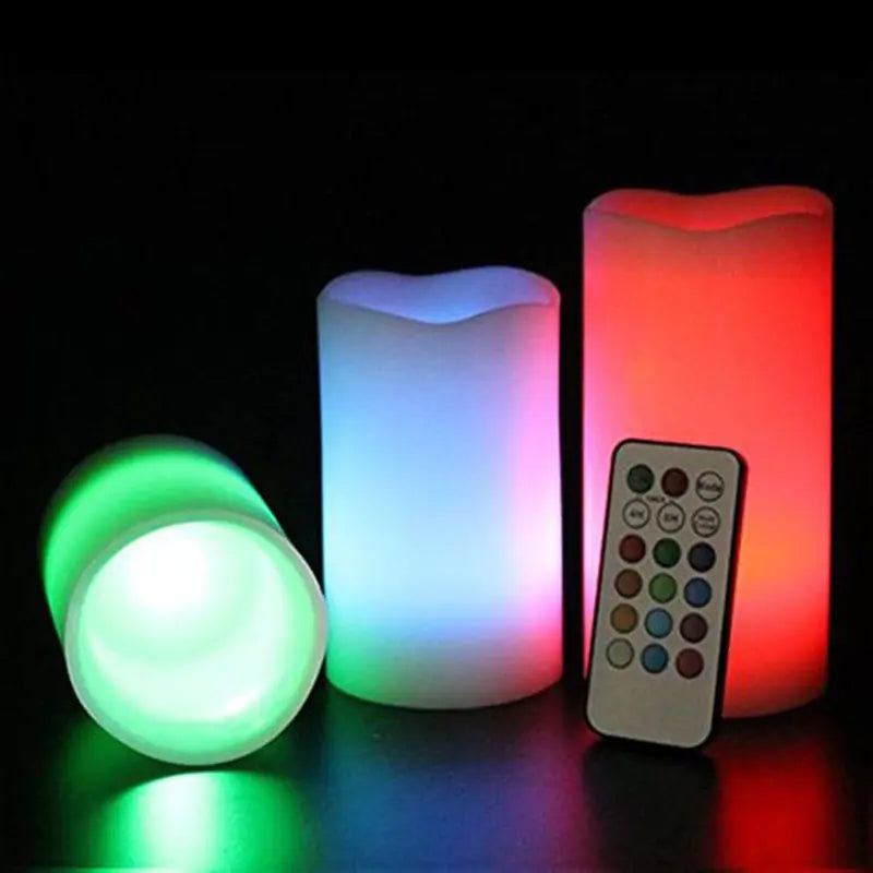 Remote Control Color Changing Plastic Candles Trendverse Market