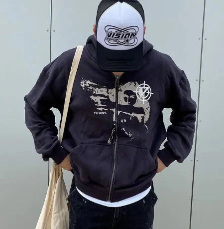 Grunge Hoodie Unisex Sweatshirt (One Piece) Trendverse Market