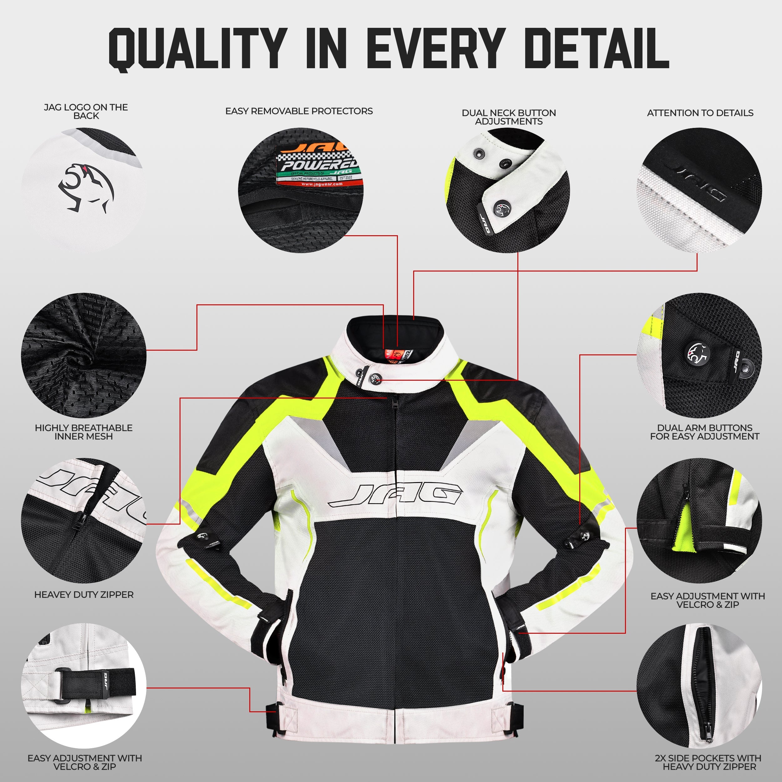 Horizon Motorcycle Jacket | CE Certified Protective Jacket JAG