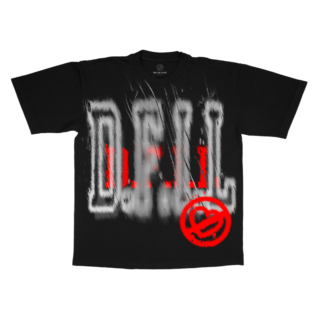 DFIL -  BLACK S/S TEE DON'T FALL IN LOVE FEST