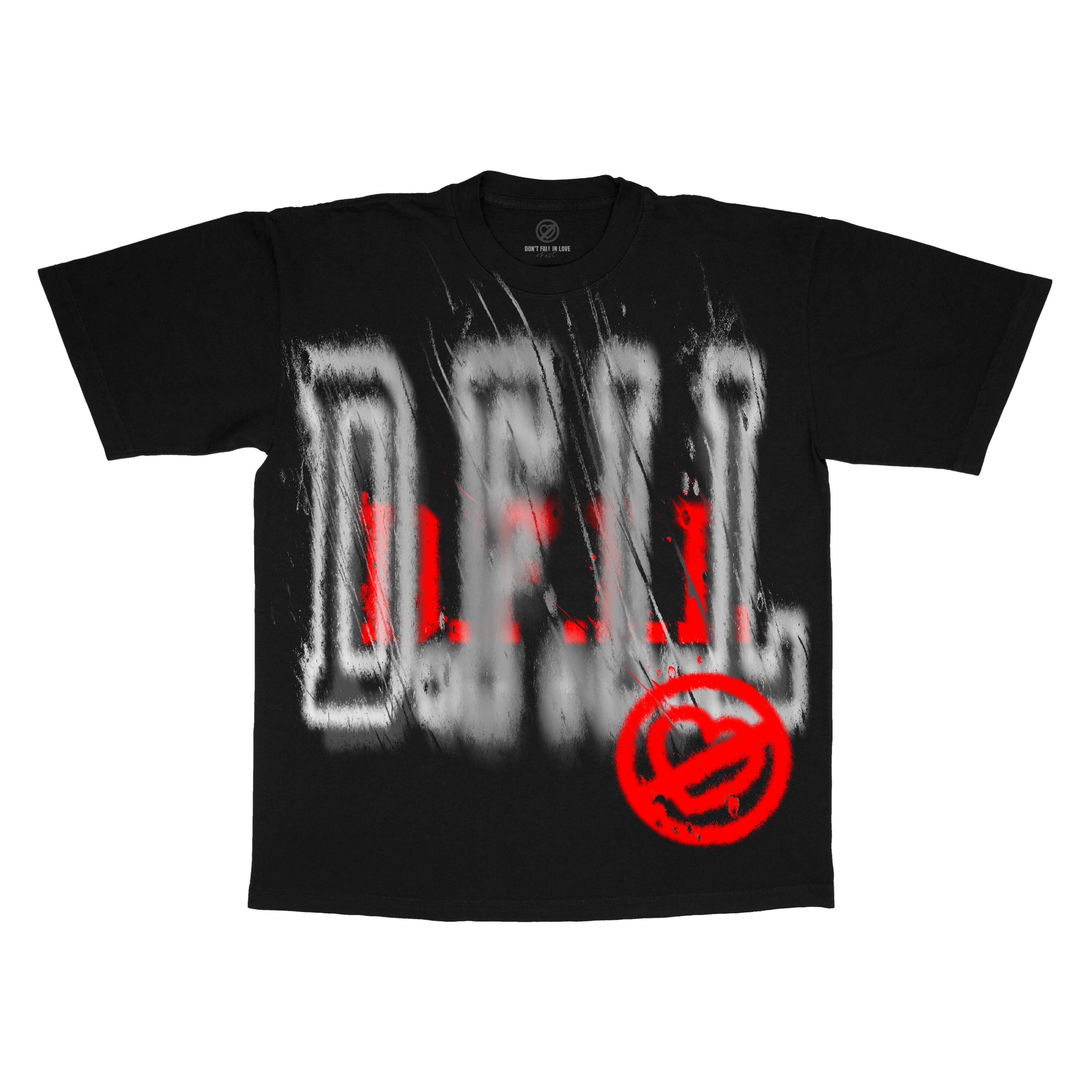 DFIL -  BLACK S/S TEE DON'T FALL IN LOVE FEST