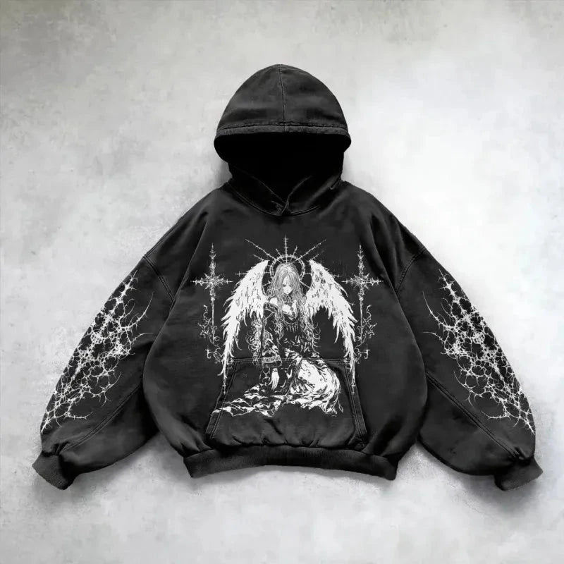 Hip Hop Printed Hoodie Trendverse Market