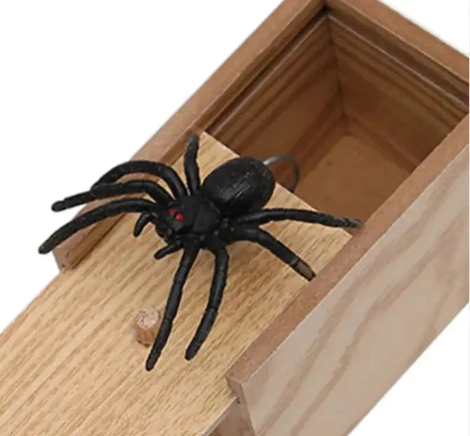 Prank Spider Wooden Scare Box Trendverse Market