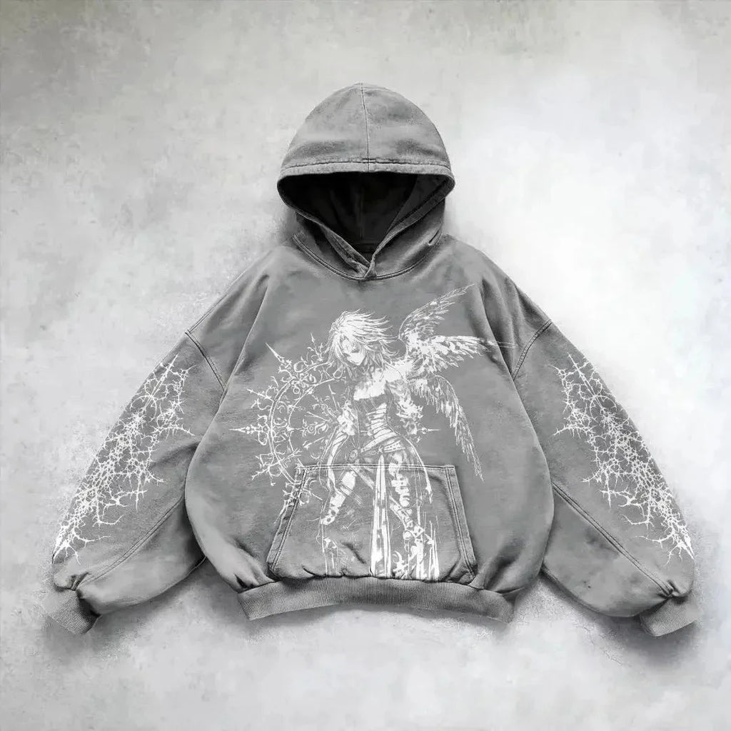 Hip Hop Printed Hoodie Trendverse Market