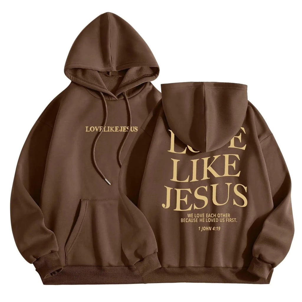 Jesus Loves Hoodie - Unisex Comfy Religious Sweatshirt Trendverse Market