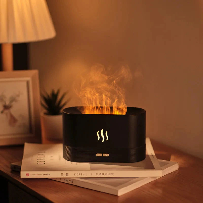 USB Flame Essential Oil Diffuser 180ML Ultrasonic Aroma Humidifier Trendverse Market