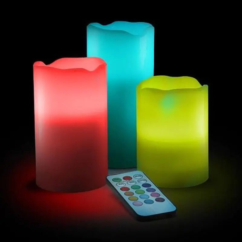 Remote Control Color Changing Plastic Candles Trendverse Market