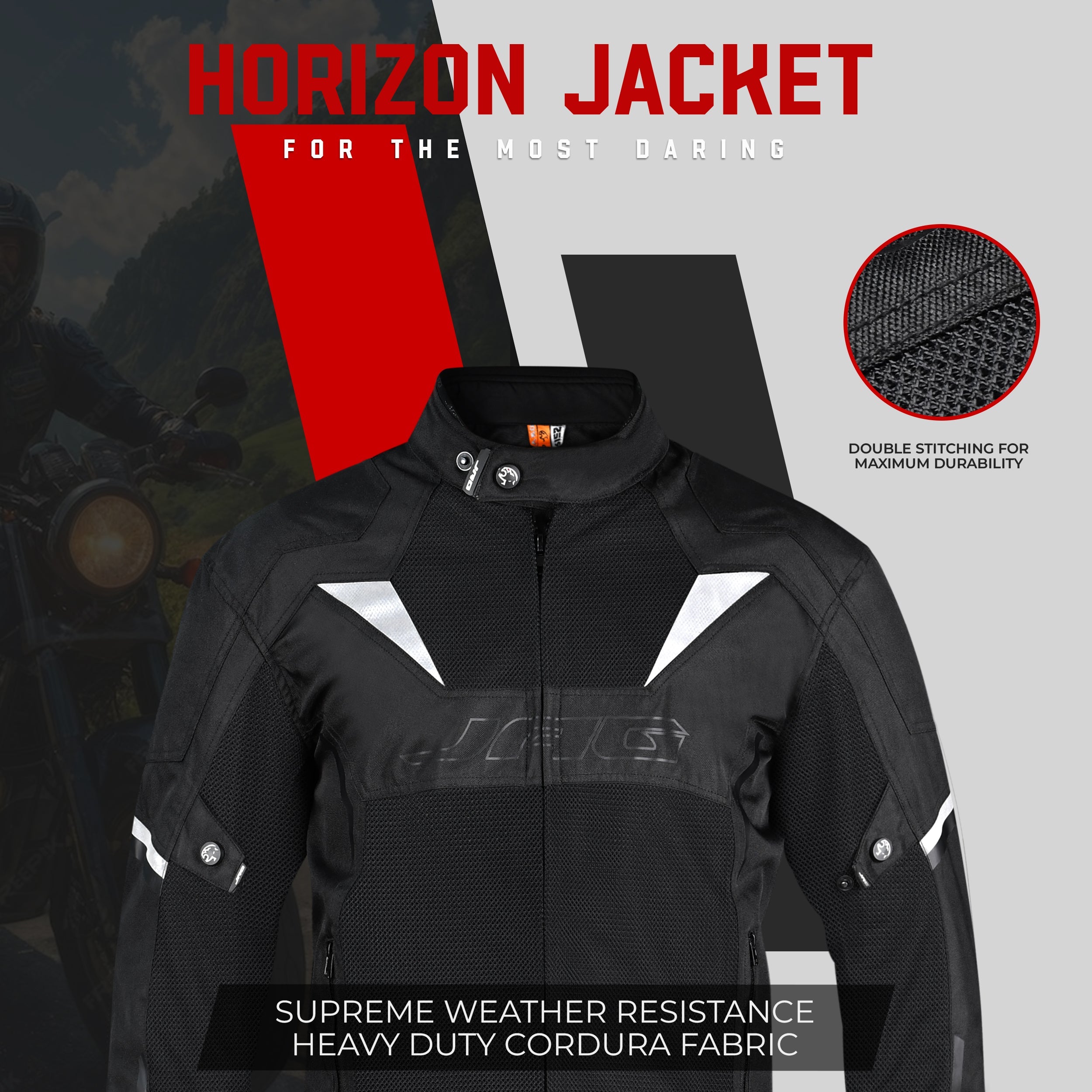 Horizon Motorcycle Jacket | CE Certified Protective Jacket JAG