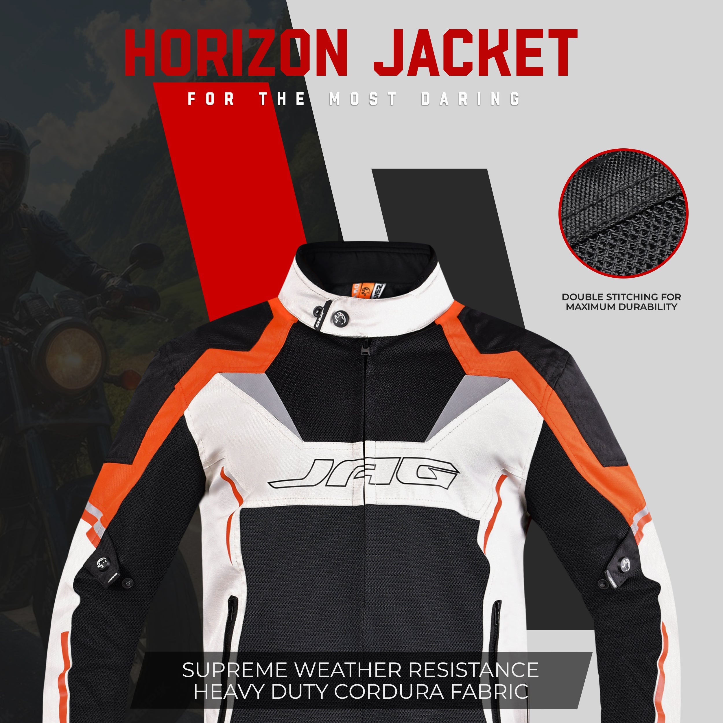 Horizon Motorcycle Jacket | CE Certified Protective Jacket JAG