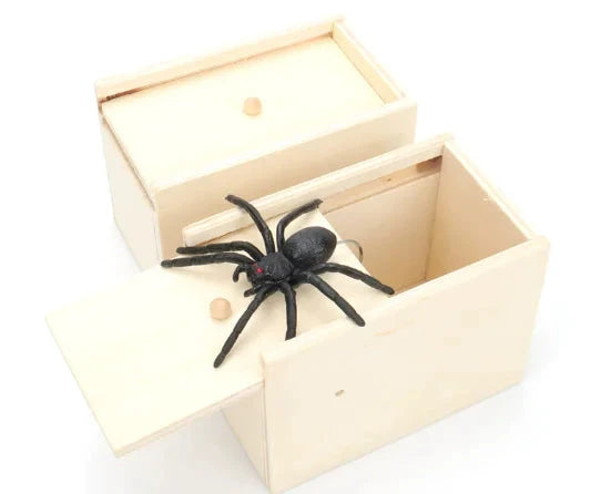 Prank Spider Wooden Scare Box Trendverse Market