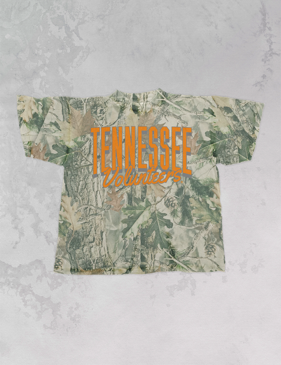 Underground Original Design: Camo Tennessee Volunteers Vintage Boxy TShirt