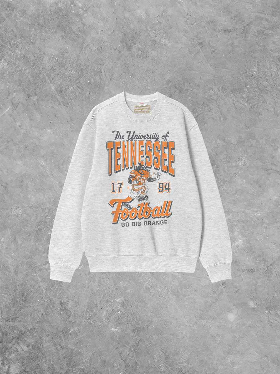 Underground Original Design: Smokey Tennessee Volunteers Football Boxy Cotton Sweatshirt
