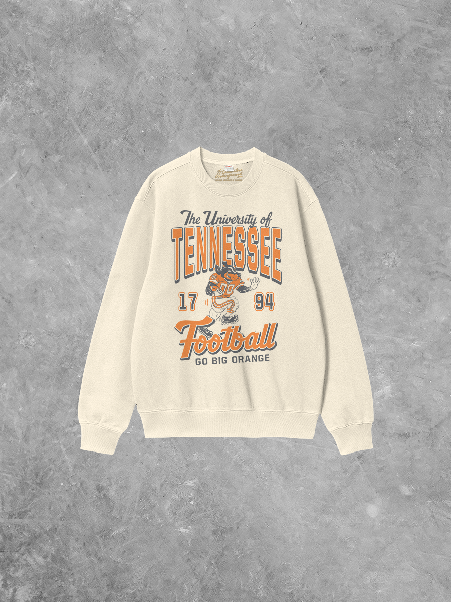 Underground Original Design: Smokey Tennessee Volunteers Football Boxy Cotton Sweatshirt