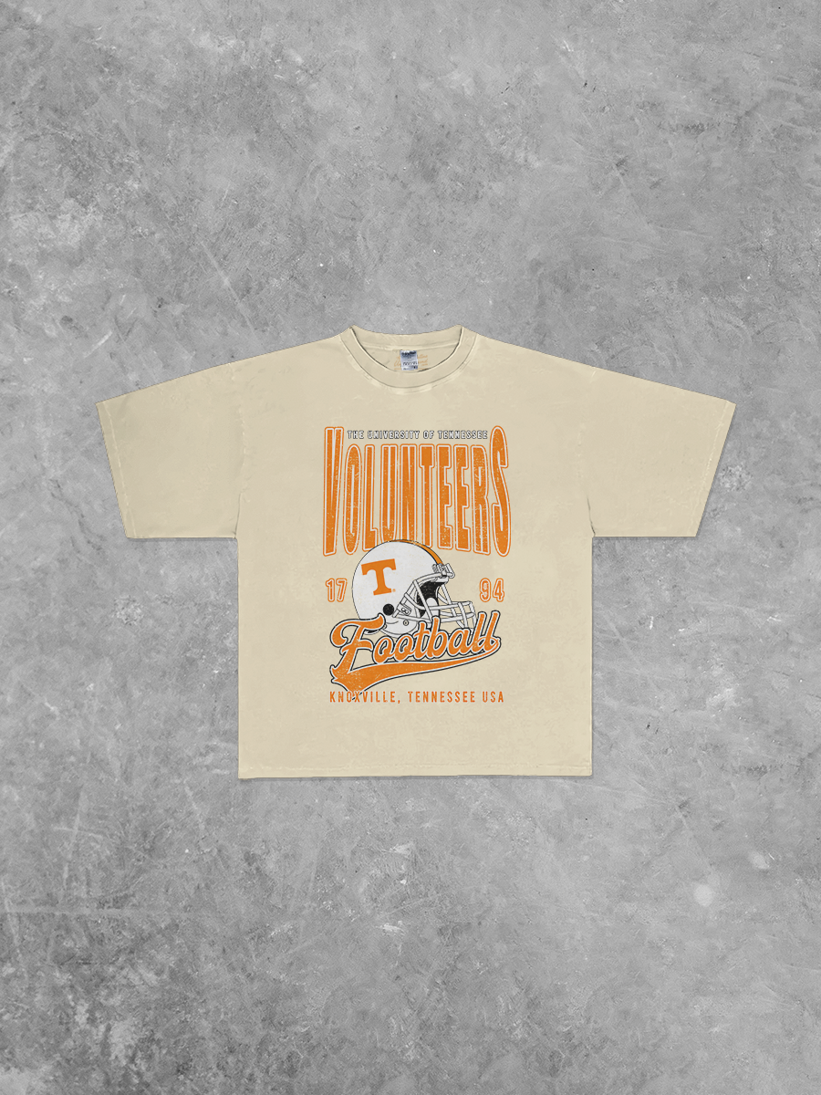 Underground Original Design: Tennessee Volunteers Football Vintage Boxy Oversized TShirt