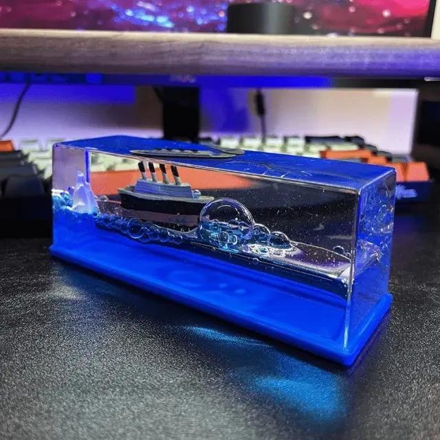 Creative Cruise Ship Fluid Drift Bottle My Store